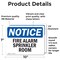 Signmission Fire Alarm Sprinkler Room, 10 in W x Rectangle, Vinyl Decal OS-2PACK-NS-D-710-L-12546 - alternate 5